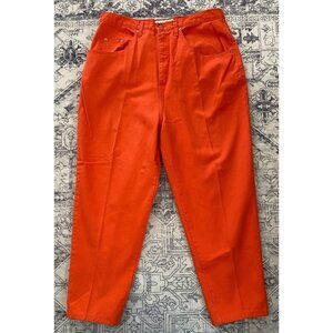Vintage Carolina Colours II High-Waisted Orange Pants Size 22W Womens Jeans
